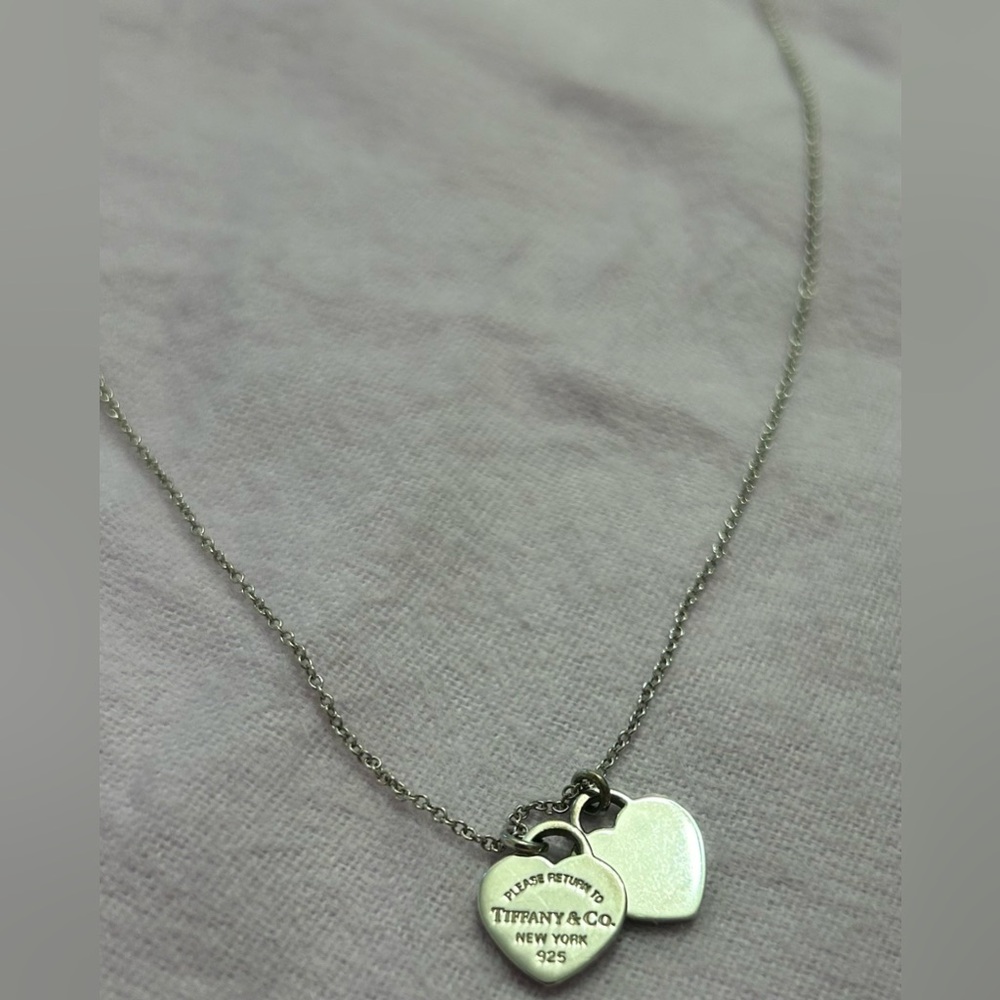 Tiffany & Co. Silver Heart Charm Necklace